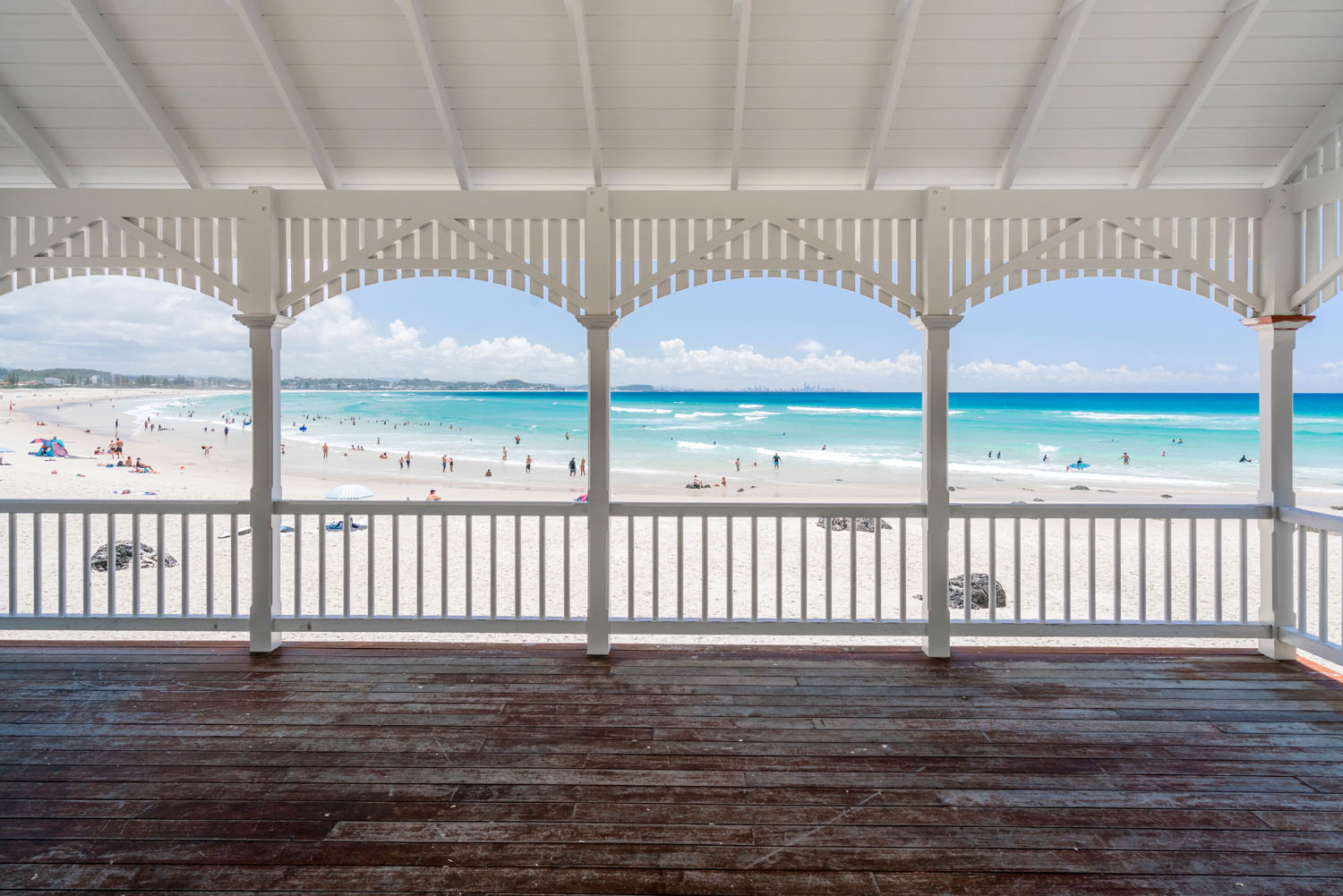 Kirra Beach hut on the Gold Coast, Queensland, Australia.