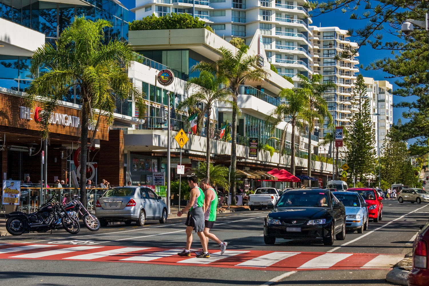 Coolangatta, Gold Coast City, Qld, Australiaâ€”06-20-2011: A popular temperate climate, all year holiday destination. Ideal for editorials on travel, tourism, summer season and holiday destinations.